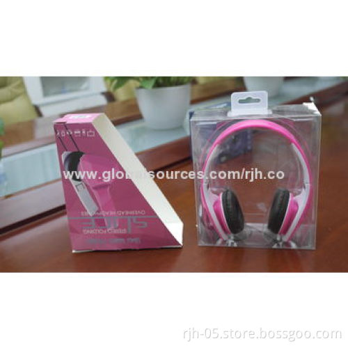 Headphones, Manufacture in China, Lightweight and Comfortable, Universal 3.5mm Gold Plug